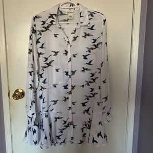 For The Republic Peplum Button Shirt - Size M